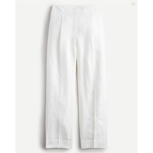 J Crew High-rise Pleated Linen Pant - sz 10